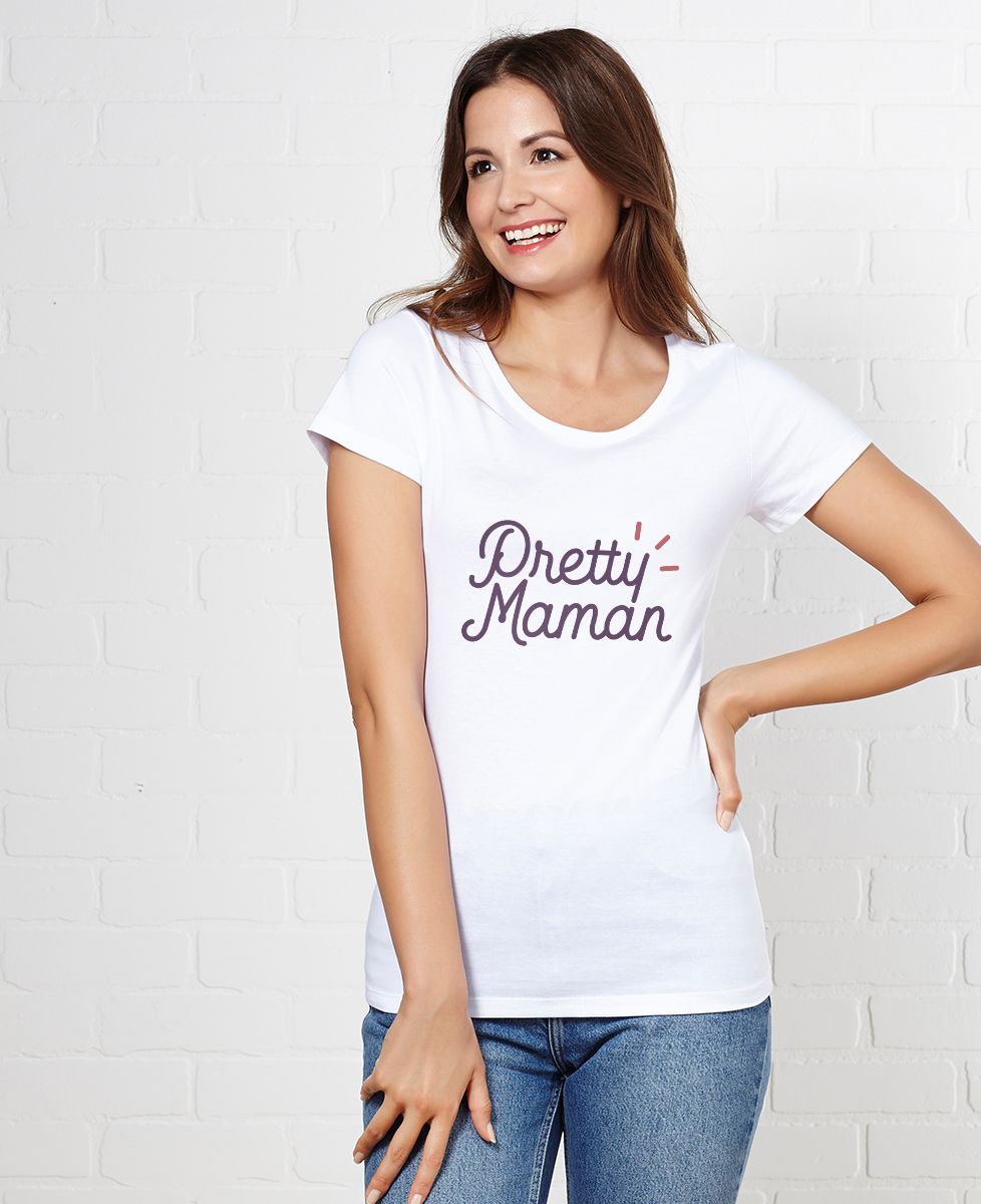 T-shirt femme Pretty Maman - Cadeaux Couple