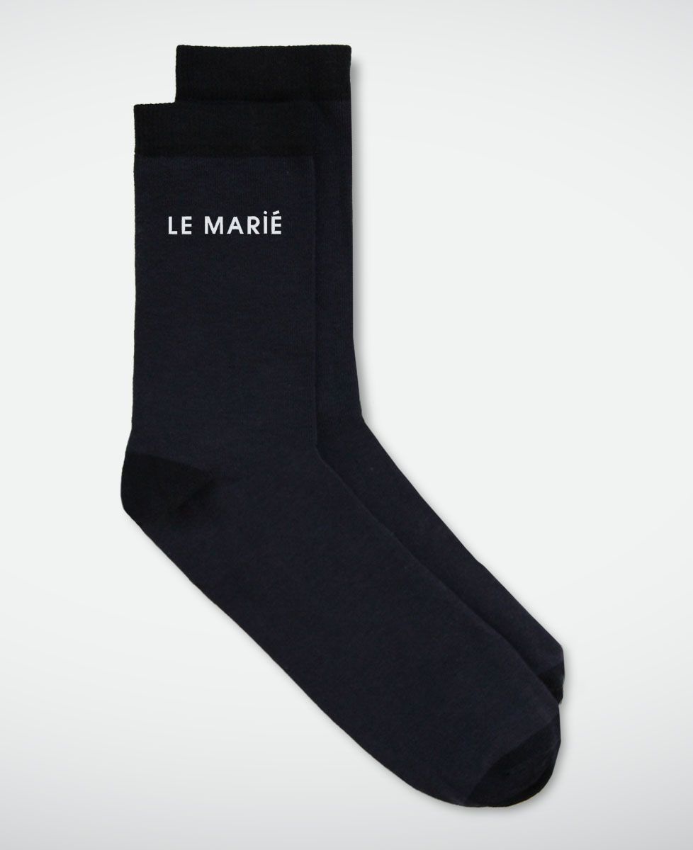 Chaussettes homme Le Marié (brodé) - Mariage
