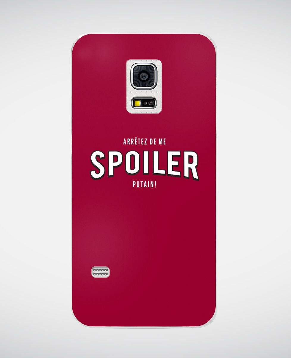 Coque smartphone Arrêtez de me spoiler