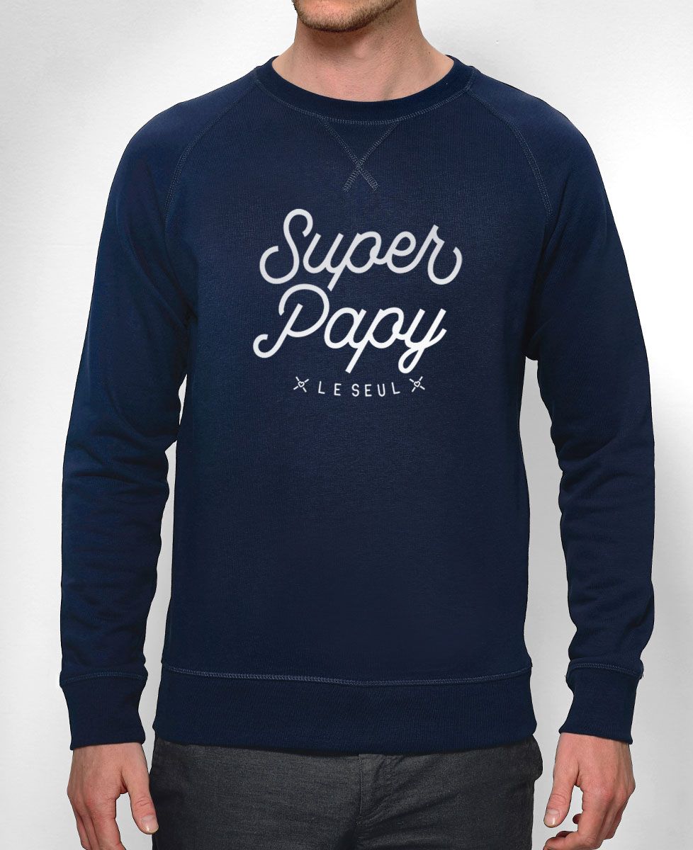 Sweatshirt homme Super Papy - Cadeaux Papy