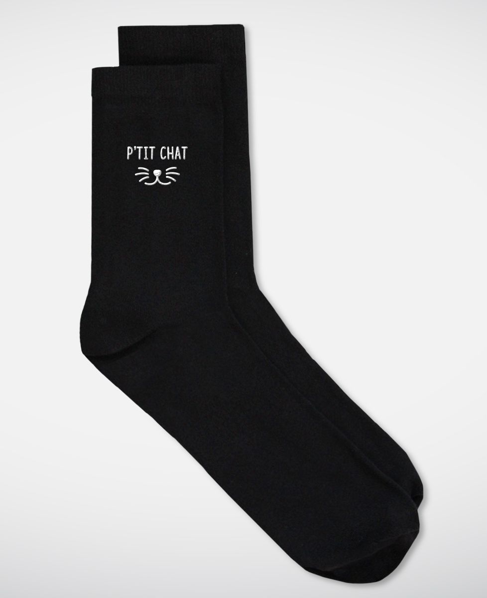 Chaussettes homme P'tit Chat (brodé)