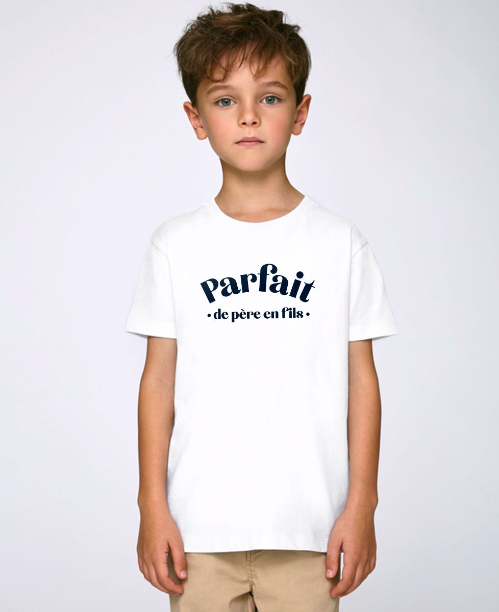T-shirt enfant Parfait de père en fils - Cadeaux Papa, Duo assortis