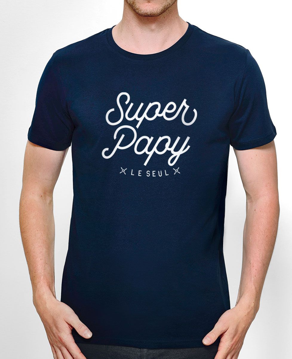 T-shirt homme Super Papy - Cadeaux Papy