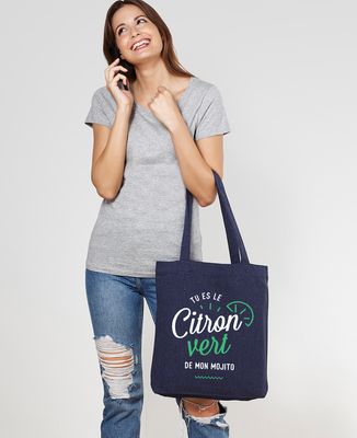 Tote bag Citron vert