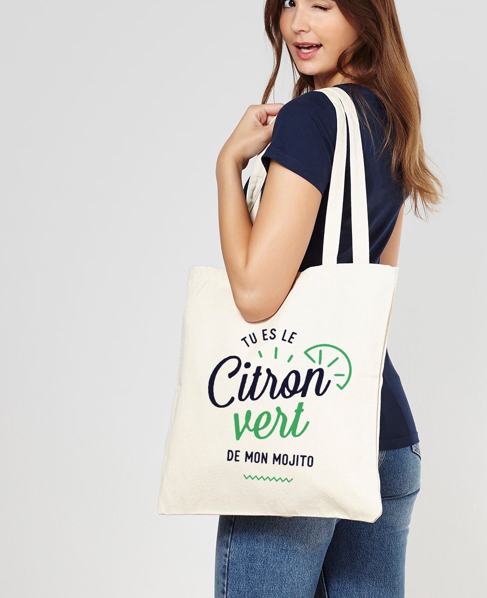 Tote bag Citron vert
