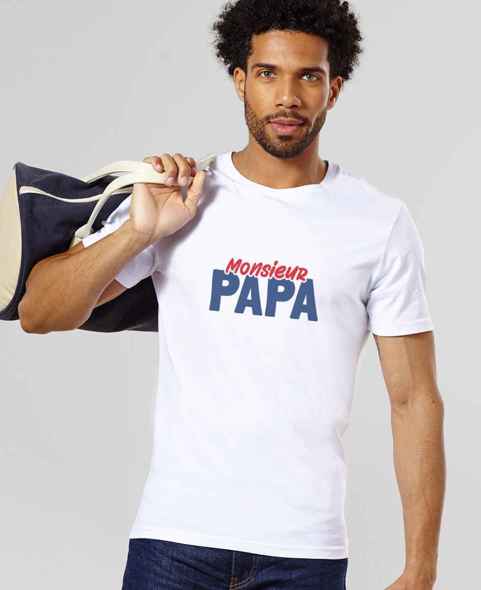 T-shirt homme Monsieur Papa - Cadeaux Papa