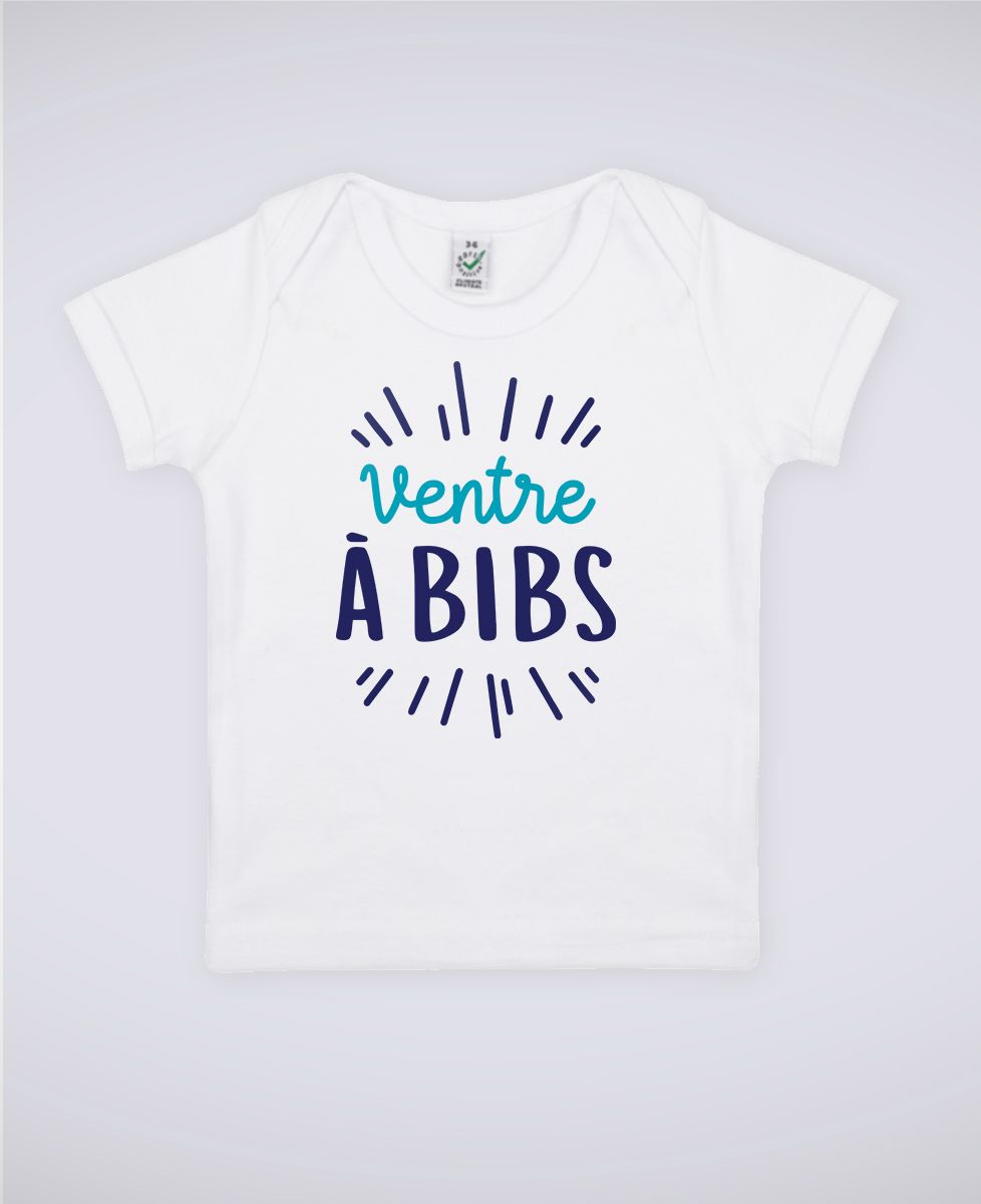 T-shirt bébé Ventre à bibs - Apéro