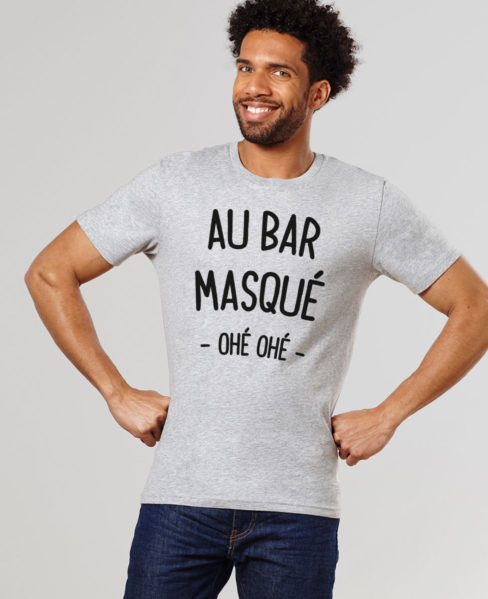 T-shirt homme Au bar masqué - Apéro
