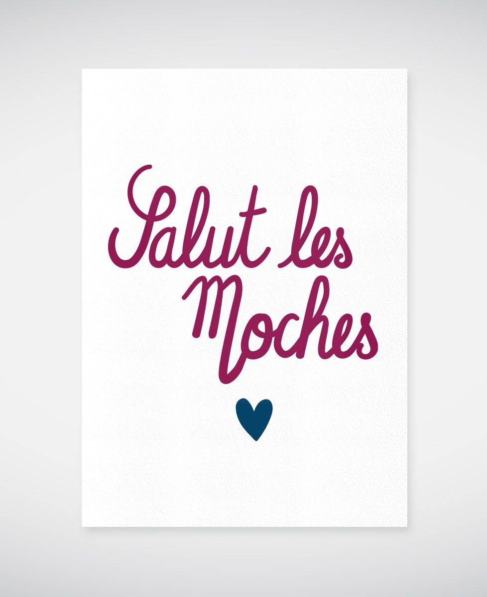 Affiche Salut les moches coeur
