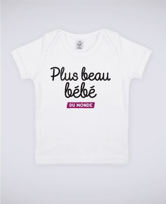 T Shirt Bebe Plus Beau Bebe Du Monde Monsieur Tshirt Kids