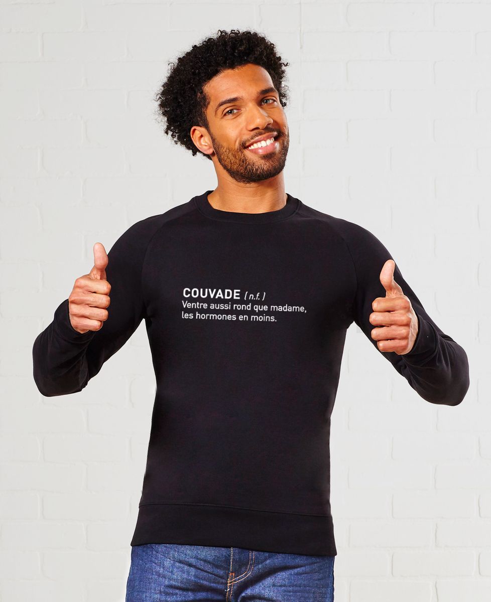 Sweatshirt homme Couvade définition - Cadeaux Papa