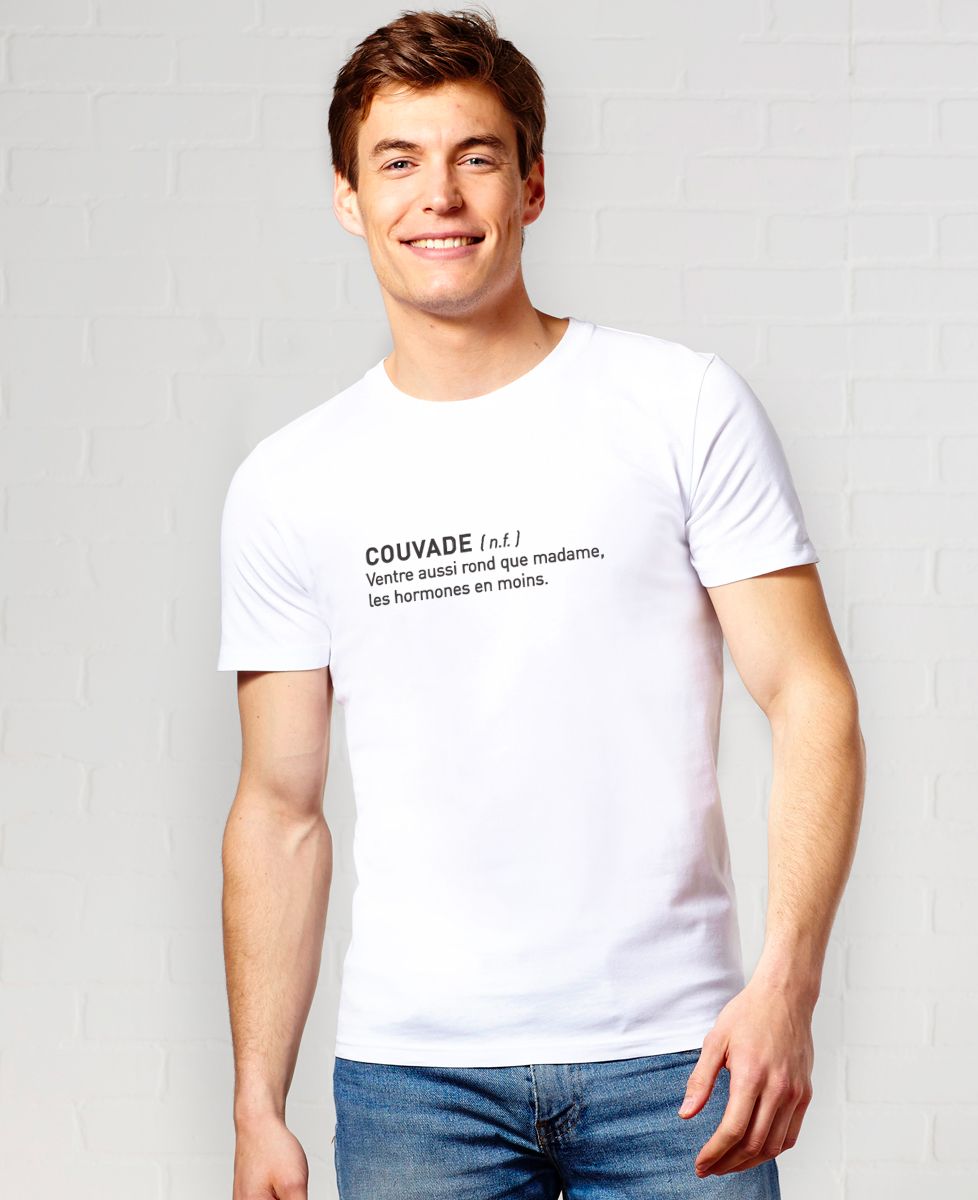 T-shirt homme Couvade définition - Cadeaux Papa