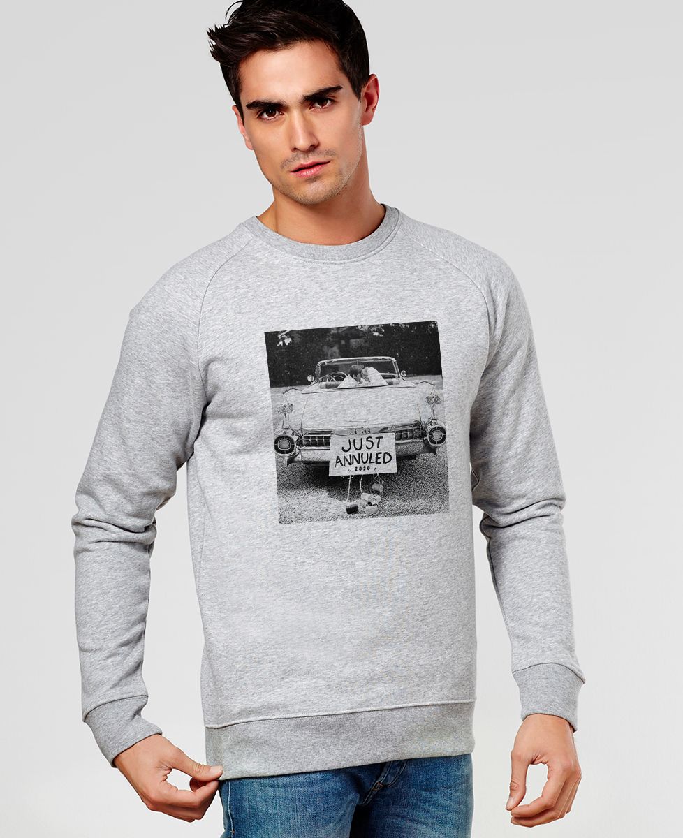 Sweatshirt homme Just annuled - Cadeaux Couple, Mariage