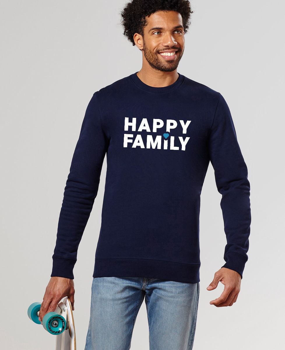 Sweatshirt homme Happy Family - Duo assortis