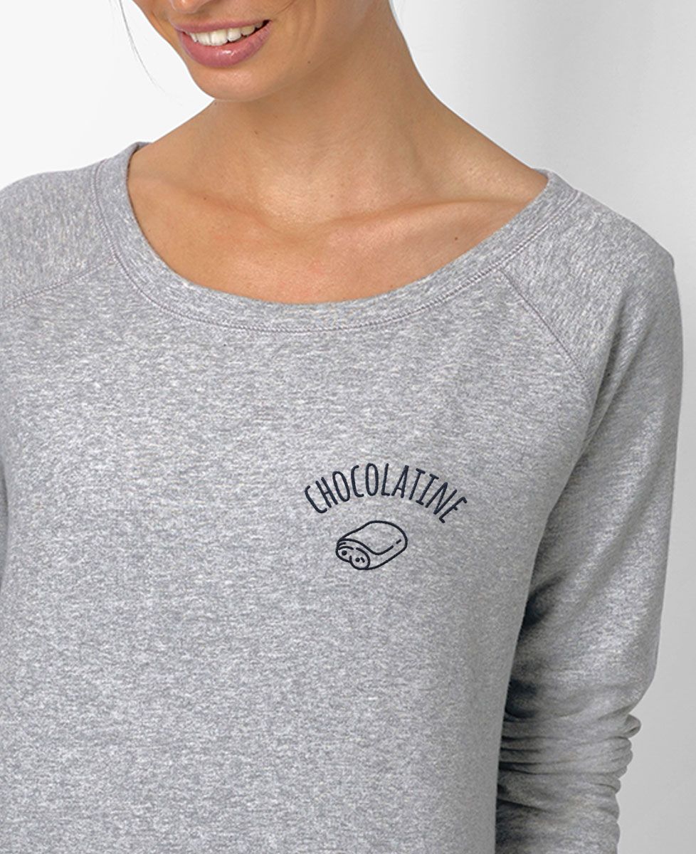 Sweatshirt femme Chocolatine brodé