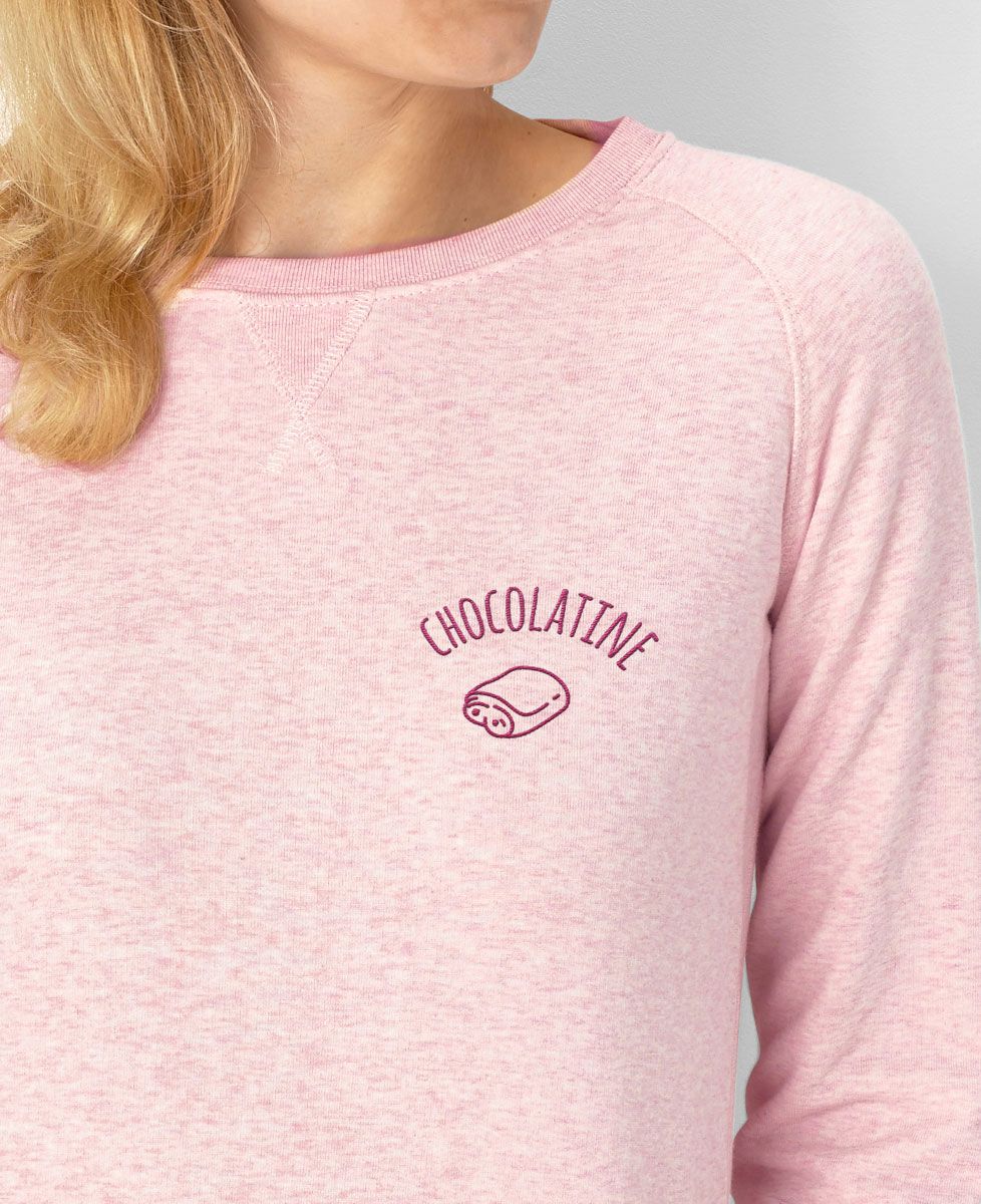 Sweatshirt femme Chocolatine brodé