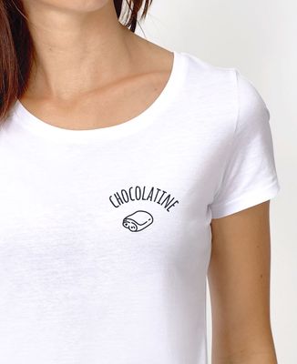 T-Shirt femme Chocolatine brodé