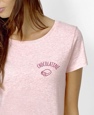 T-Shirt femme Chocolatine brodé