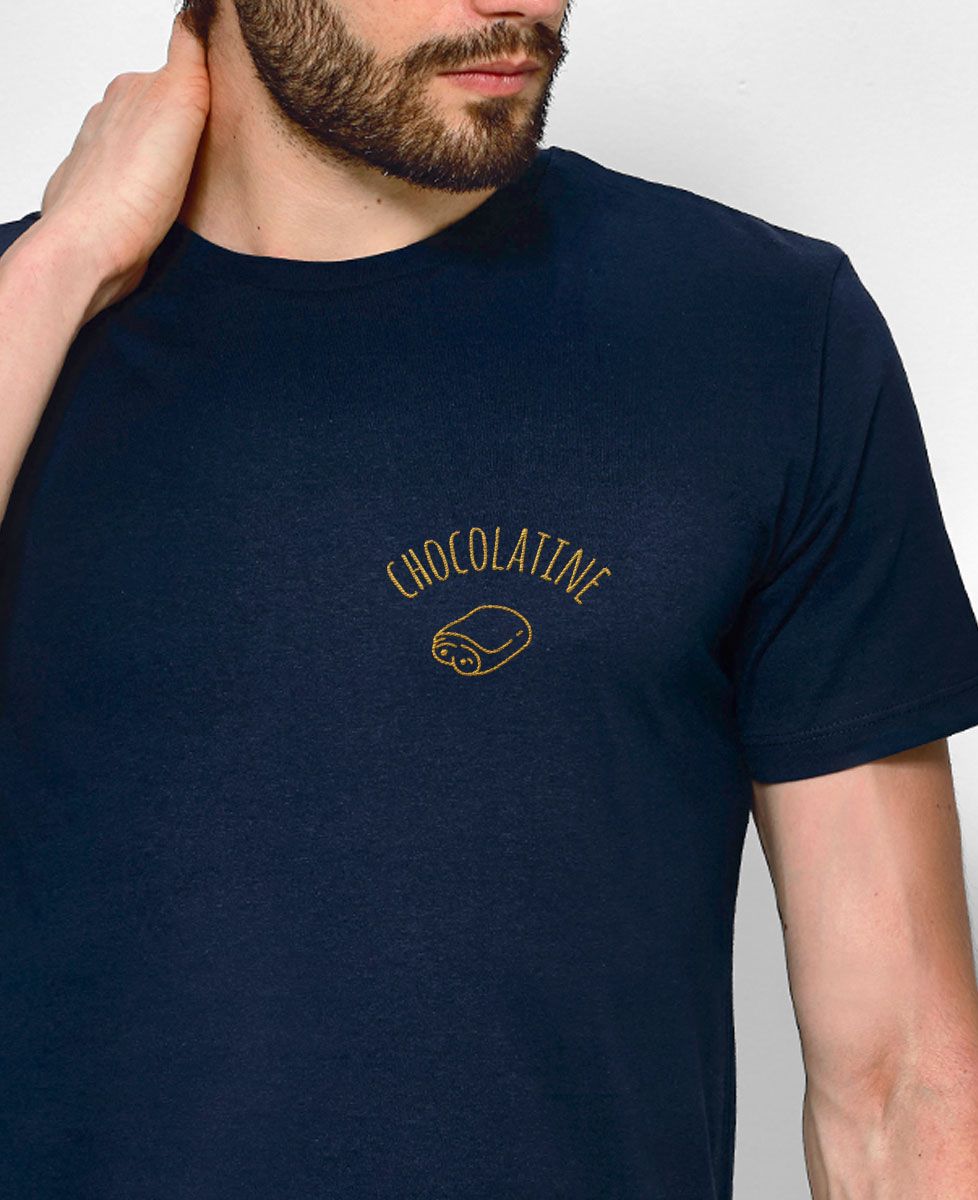 T-shirt homme Chocolatine brodé