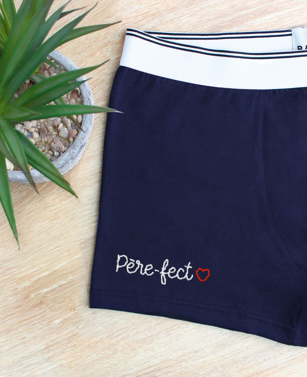 Boxer Père-fect (brodé) - Cadeaux Papa