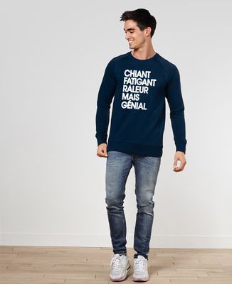 Sweatshirt homme Chiant fatiguant râleur mais génial
