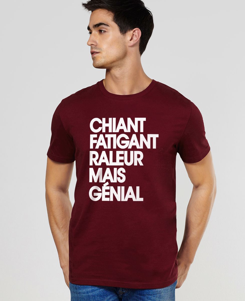 T-Shirt homme Chiant fatiguant râleur mais génial