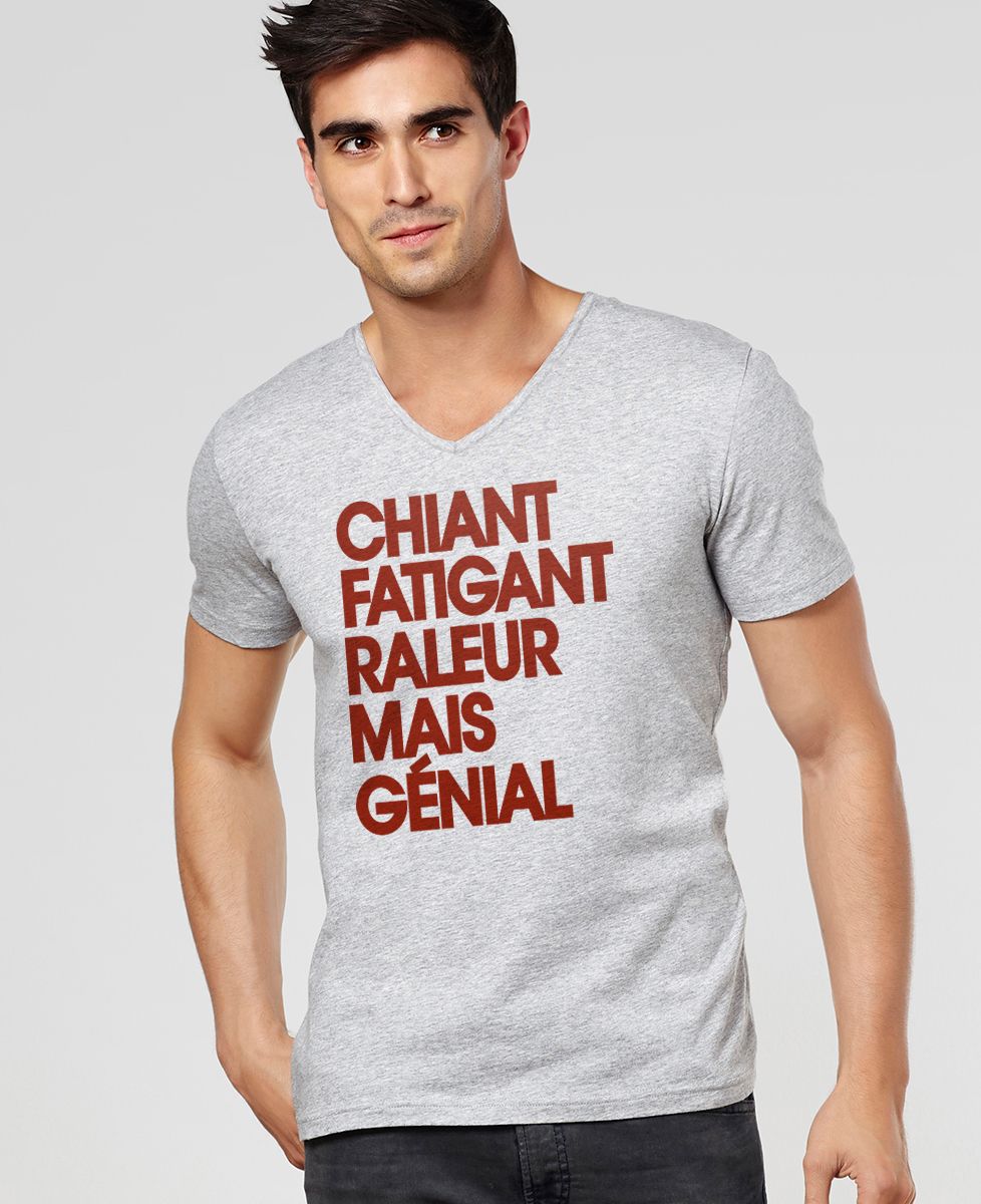 T-Shirt homme Chiant fatiguant râleur mais génial