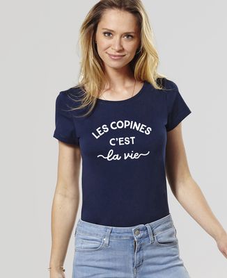 T-shirt Meilleures Amies Les copines c'est la vie coeur | Assortis Moi T-shirt Meilleures Amies Les copines c'est la vie coeur | Assortis Moi