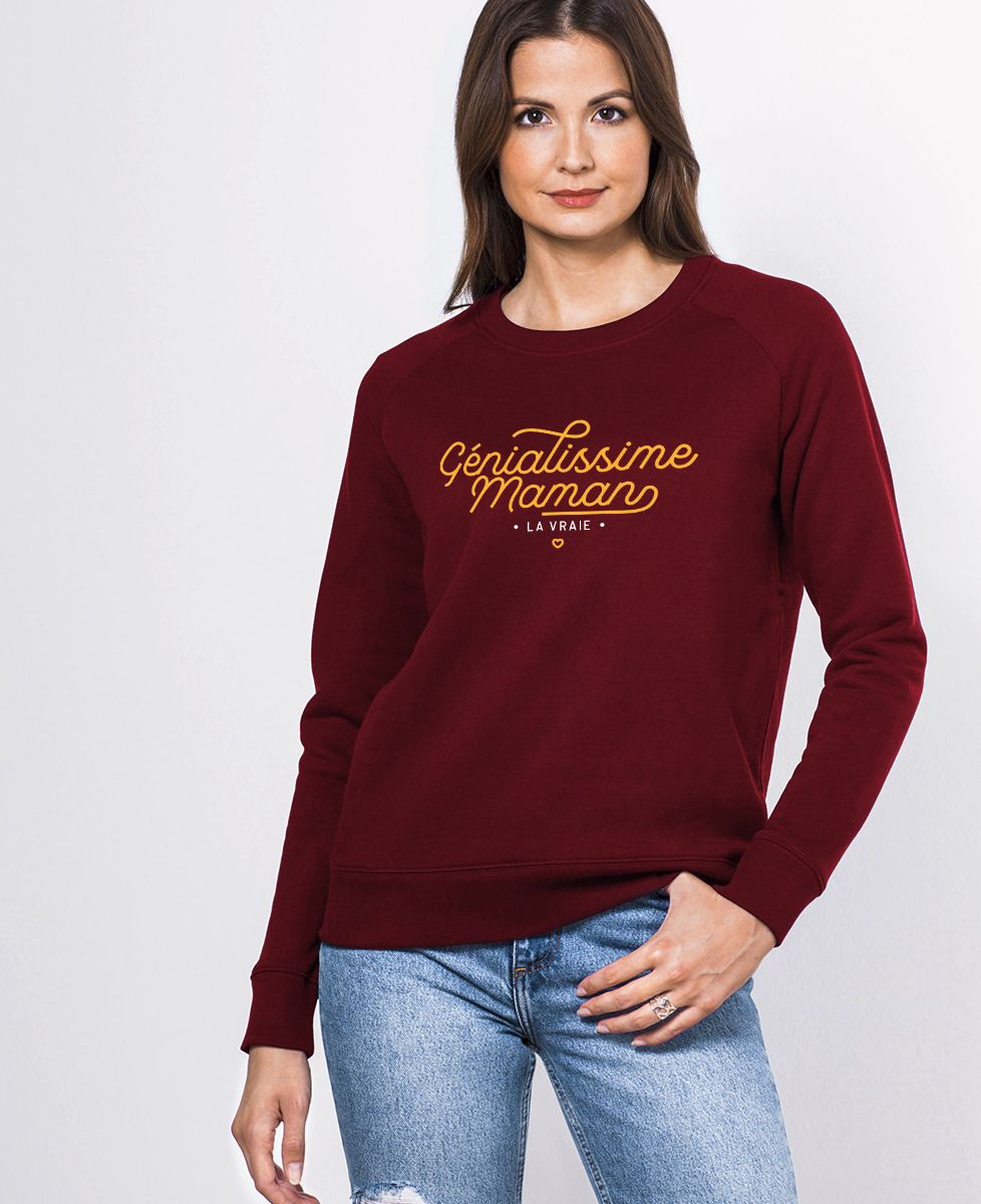 Sweatshirt femme Génialissime maman