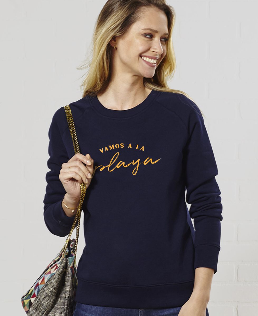 Sweatshirt femme Vamos a la playa