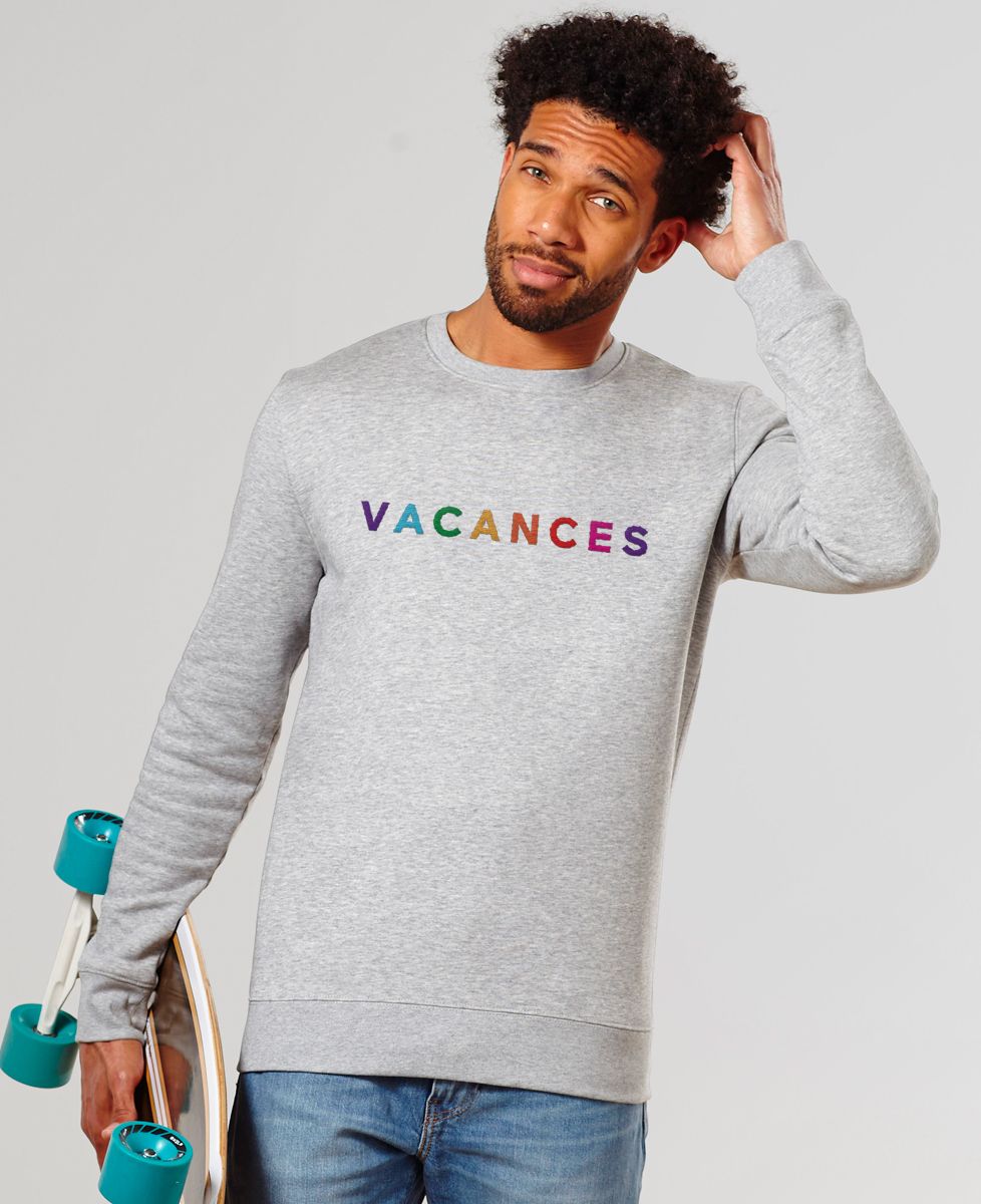 Sweatshirt homme Vacances (brodé)
