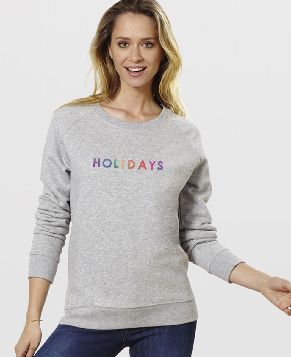 Sweatshirt femme Holidays (brodé)