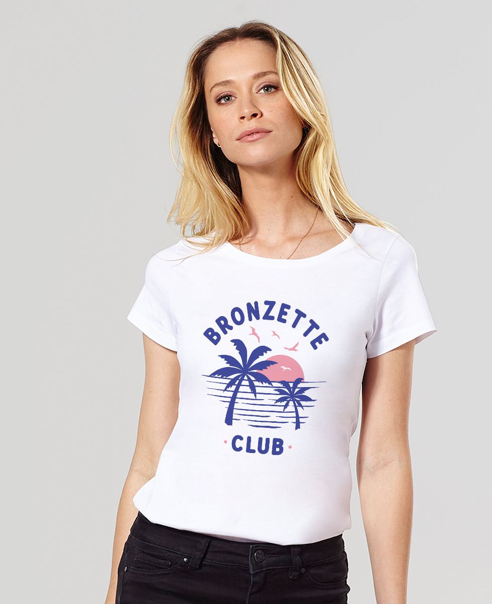 T-shirt femme Bronzette Club