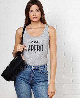 Débardeur femme Et 1, et 2 et apéro