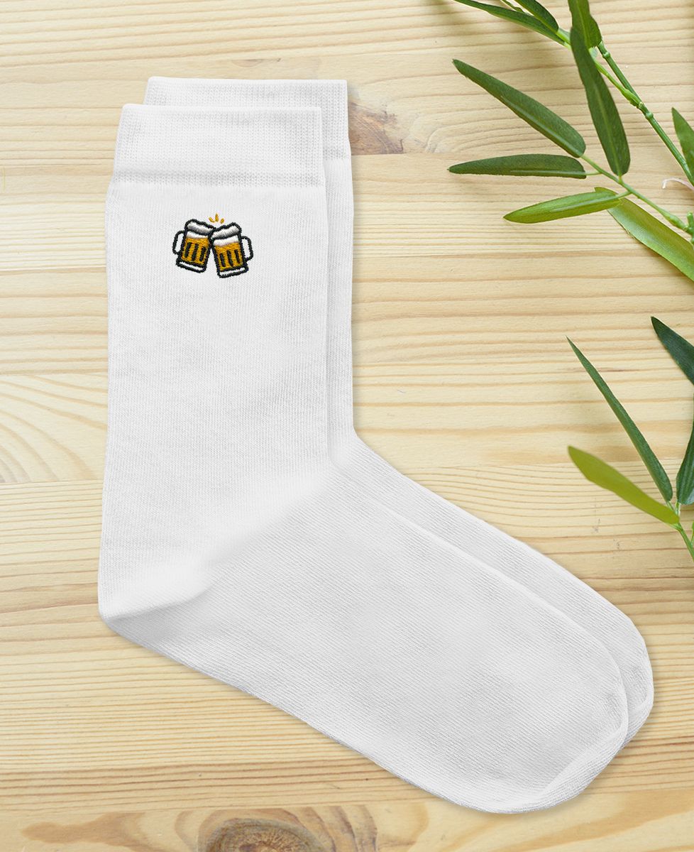 Socken für Herren Glas Bier (gestickt) - Aperitif