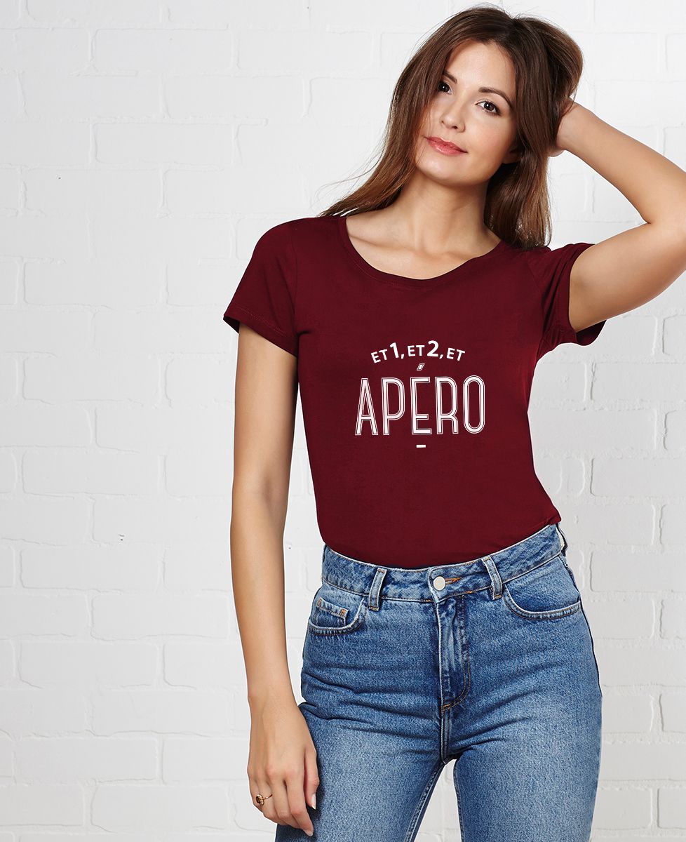 T-Shirt femme Et 1, et 2 et apéro