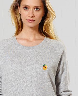 Women's sweatshirt Cool lemon (embroidered)