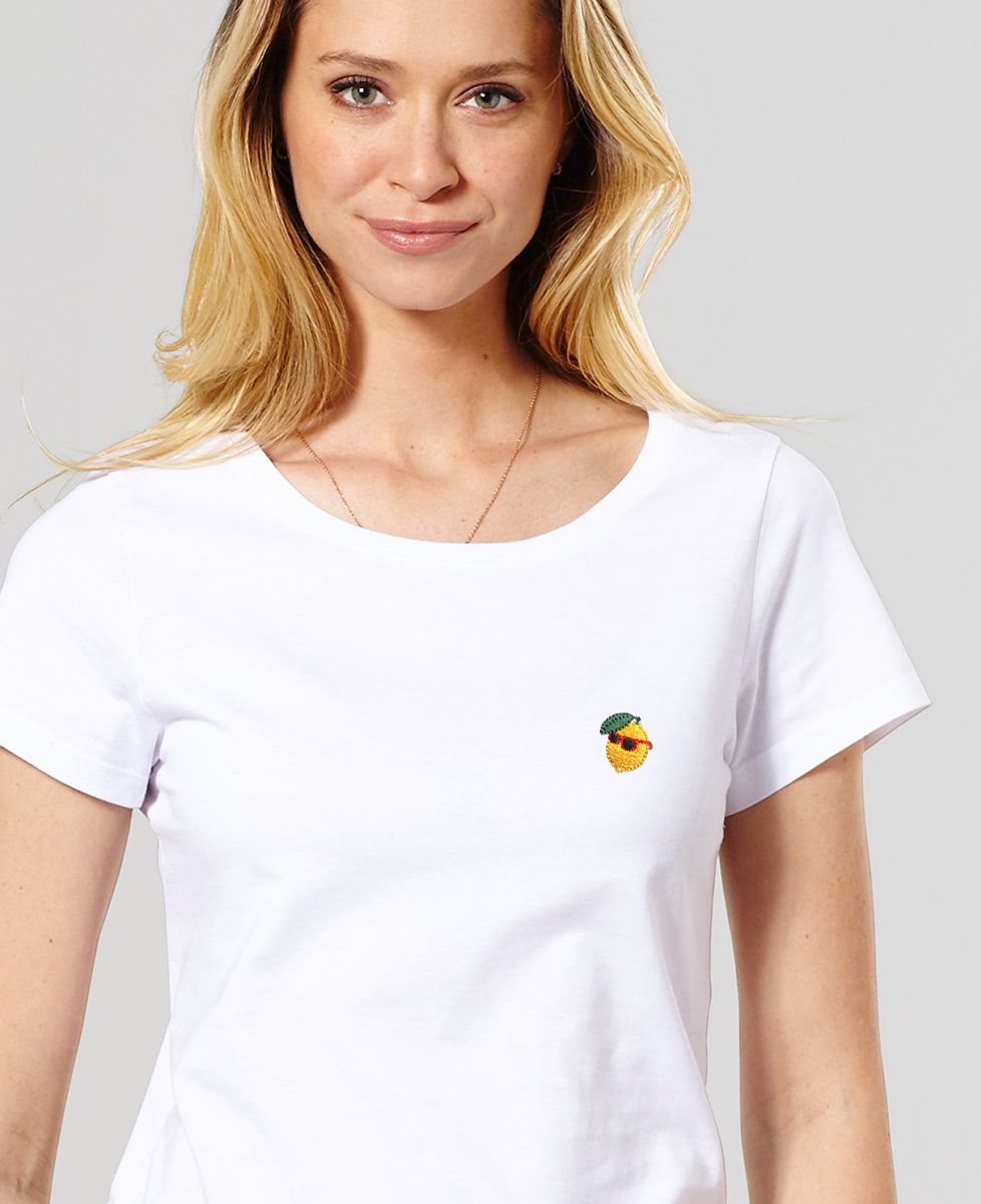 T-shirt per lei Limone fresco (ricamato)