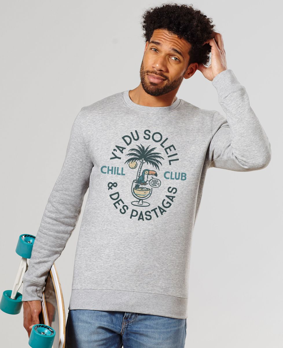Sweatshirt homme Y'a du soleil et des pastagas - Apéro