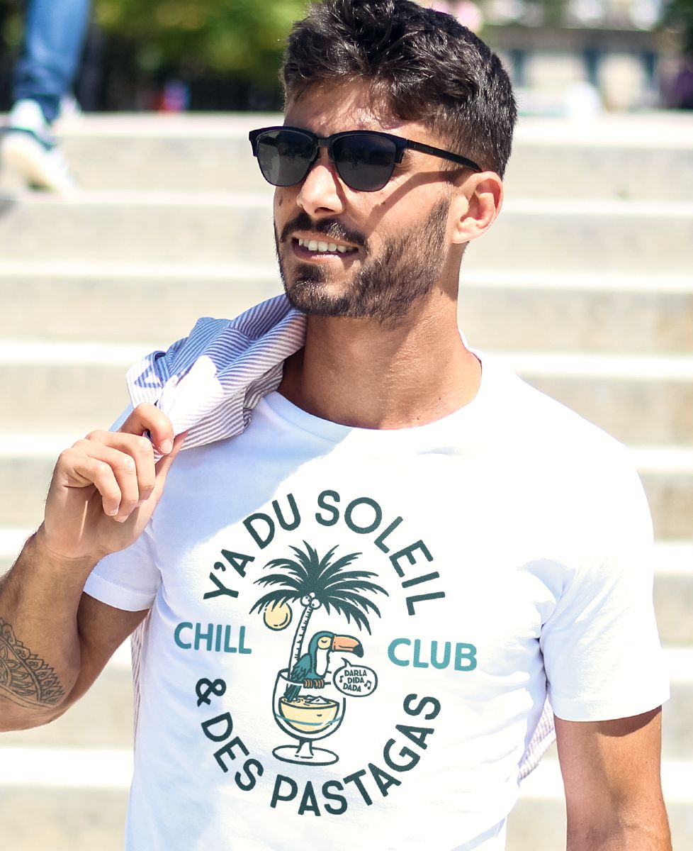 T-shirt homme Y'a du soleil et des pastagas - Apéro