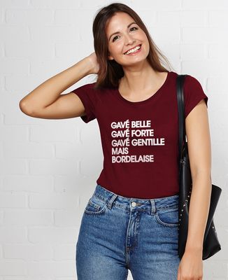 T-Shirt femme Gavé Belle Bordeaux