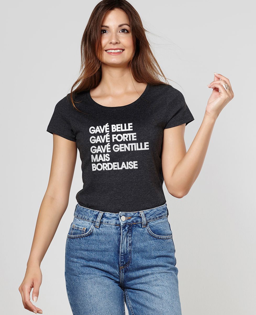 Bordeaux Femme Gavé T Shirt Belle 1KFJlTc