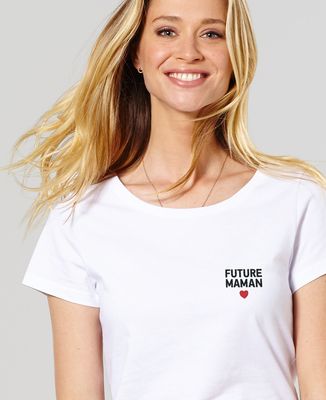 Women's T-Shirt Mom-to-be (embroidered) - Mom's gifts, Mom/Dad-to-be