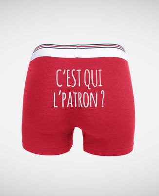Patron Calecon Slip Boxer C'est Qui L'patron Rouge Bordeaux S