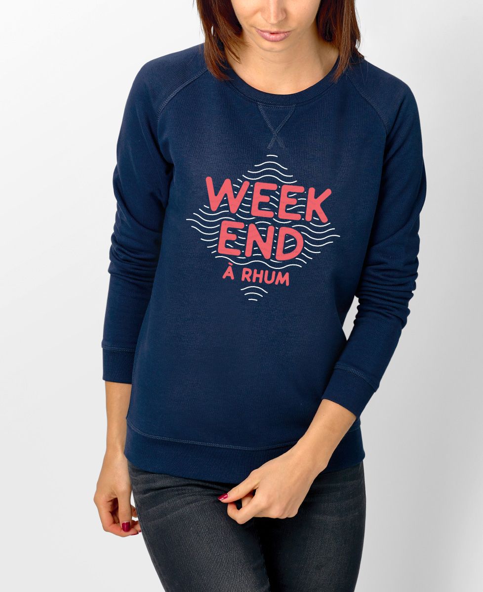 Sweatshirt femme Weekend à rhum