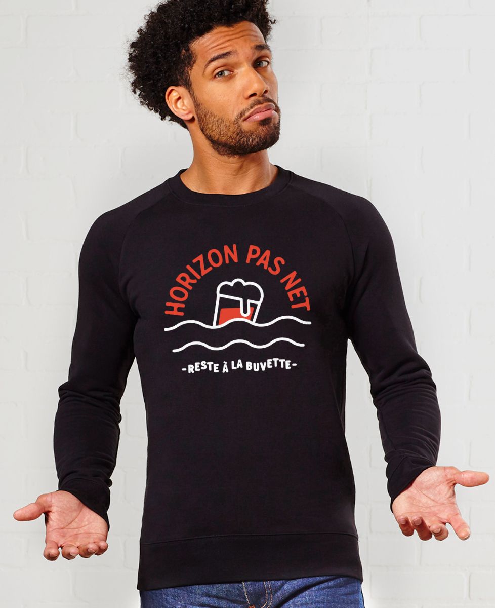 Sweatshirt homme Horizon pas net - Apéro