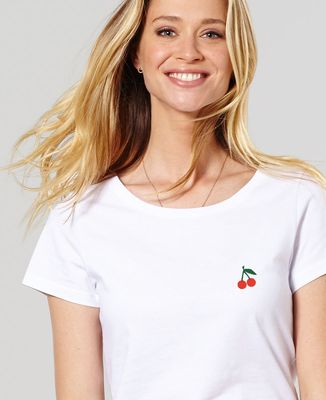 T-shirt femme Cerise (brodé)
