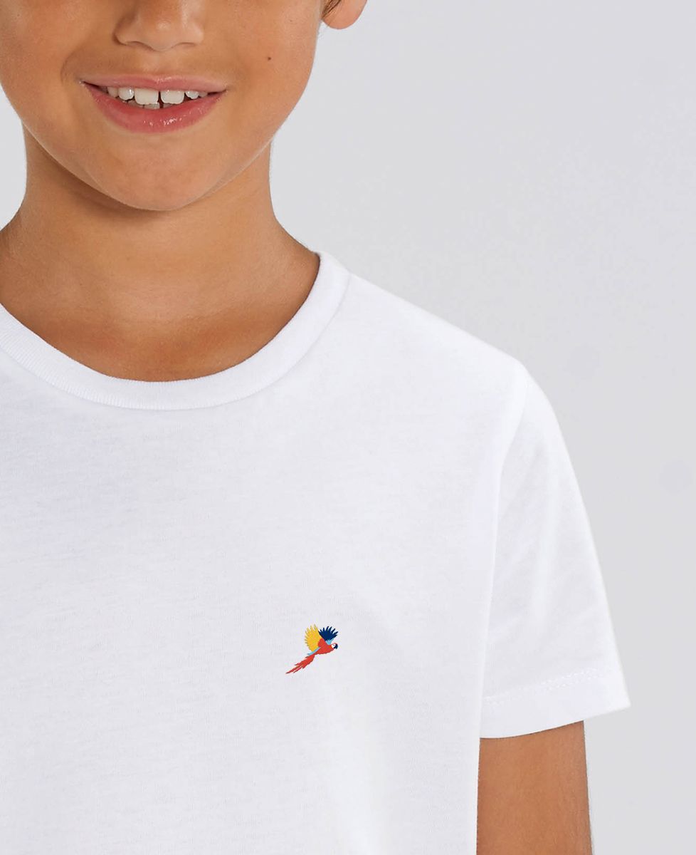 T-shirt enfant Perroquet (brodé) - Animaux