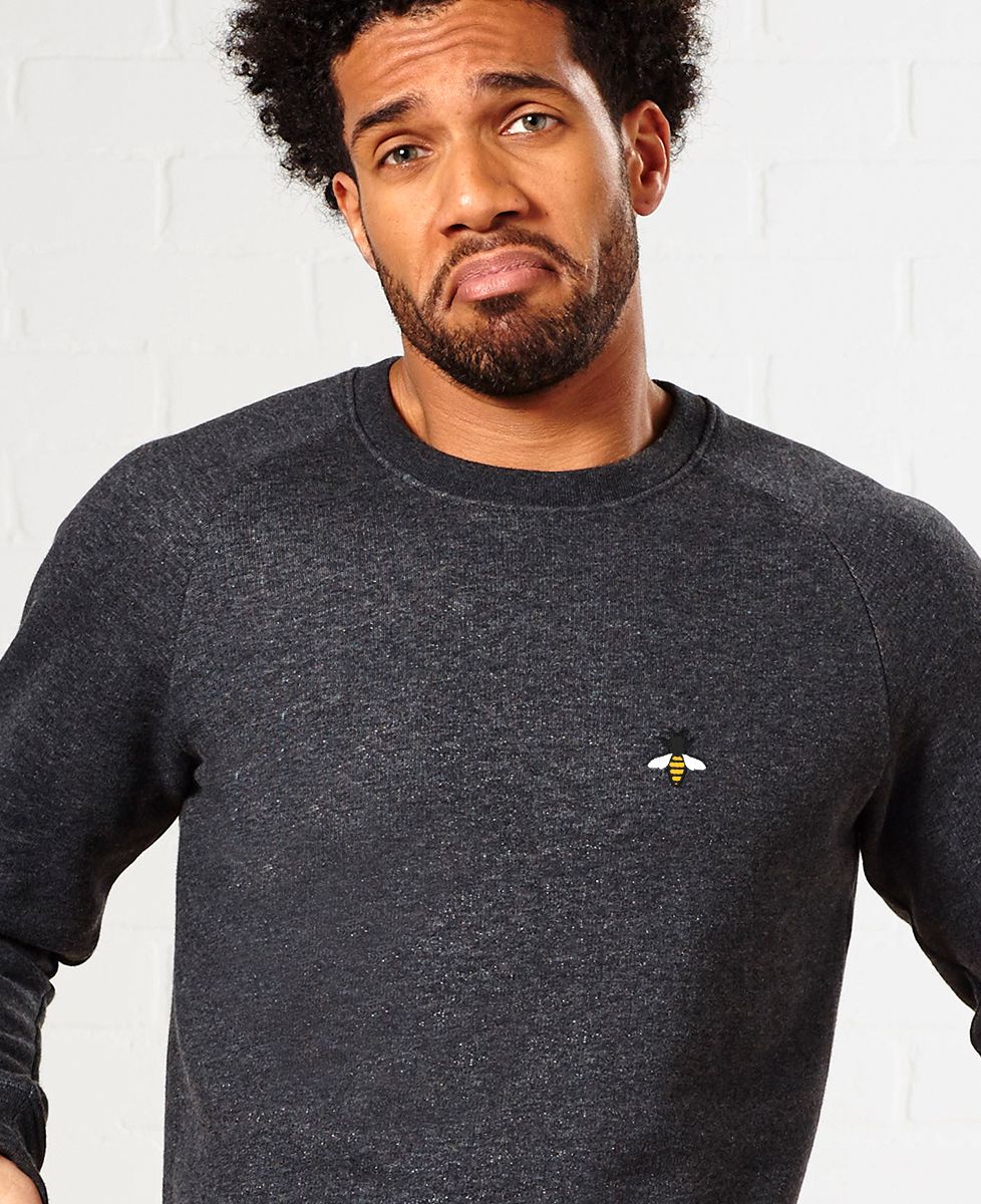 Heren sweatshirt Bij (geborduurd) - Dieren
