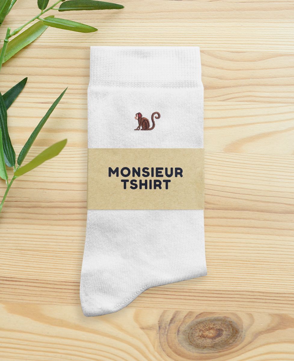 Men's socks Monkey (embroidered) - Animals